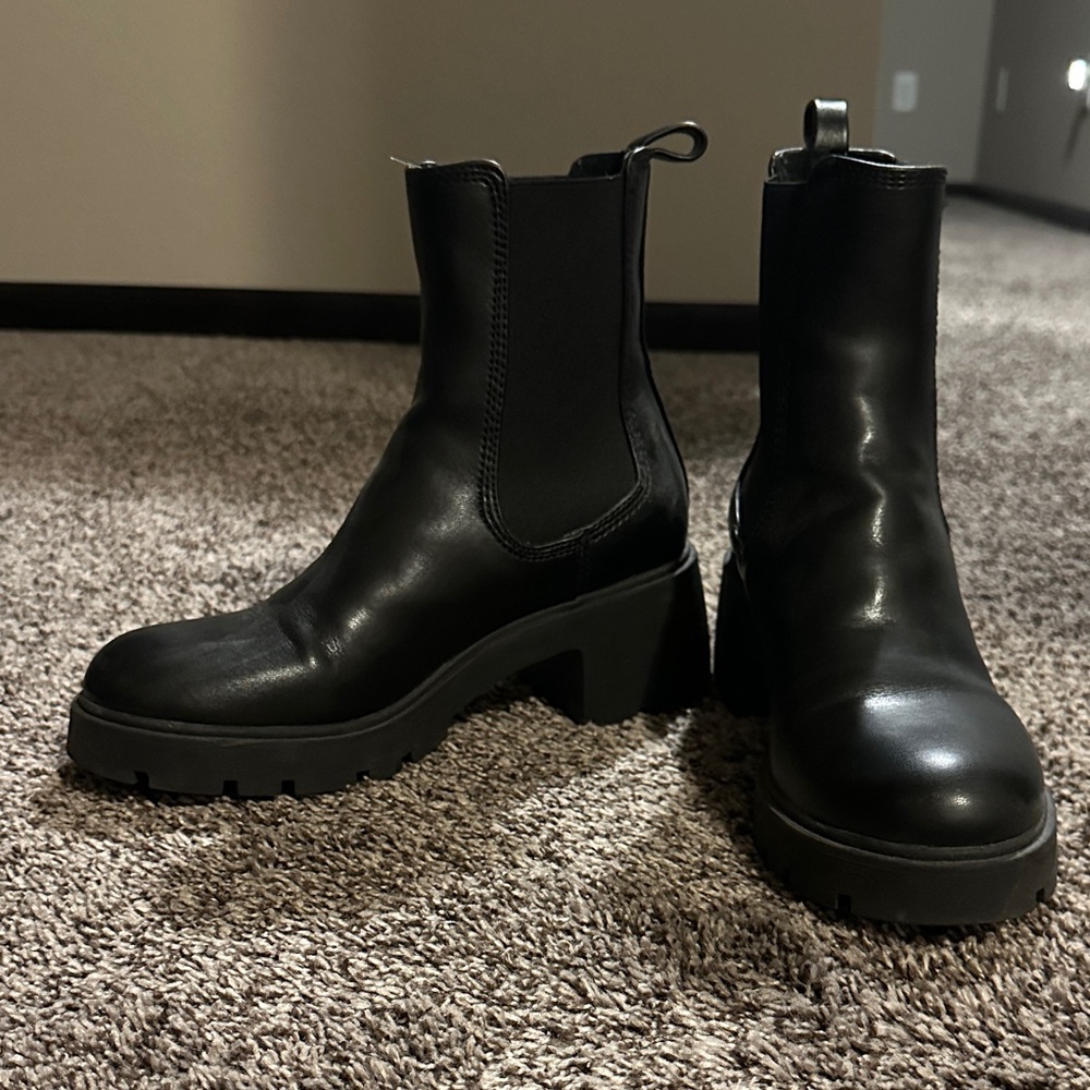 Steve Madden Black Ankle Boots